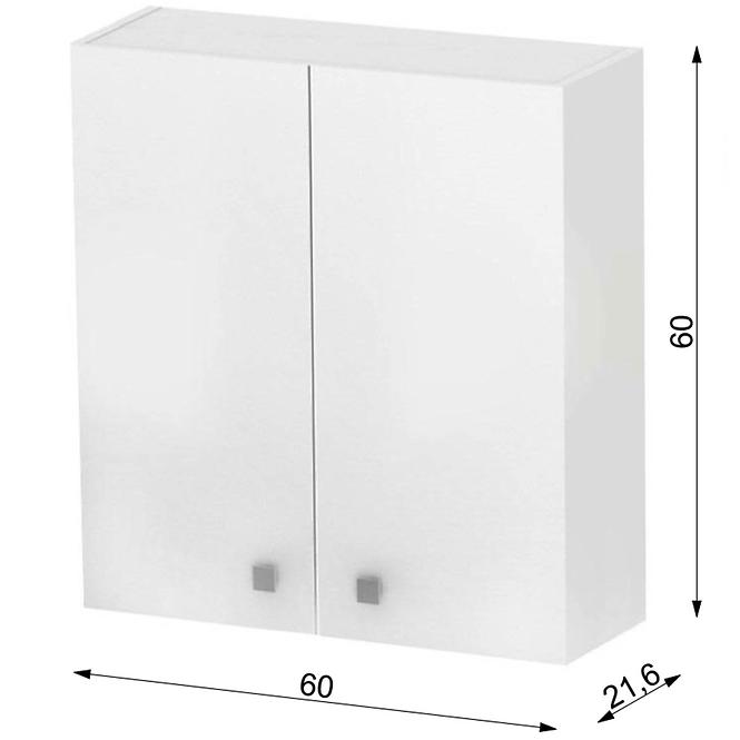 Závěsná skříňka bílá Rubid 2D0S 60