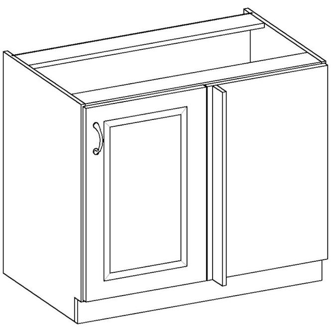 Kuchyňská skříňka Stilo, bílá/ dub artisan, 105 ND 1F BB