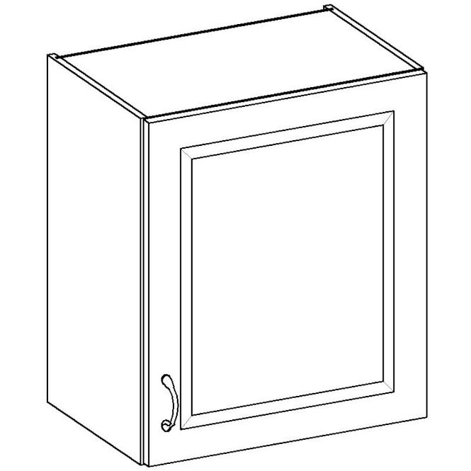 Kuchyňská skříňka Stilo, bílá/dub artisan, 60G-72 1F
