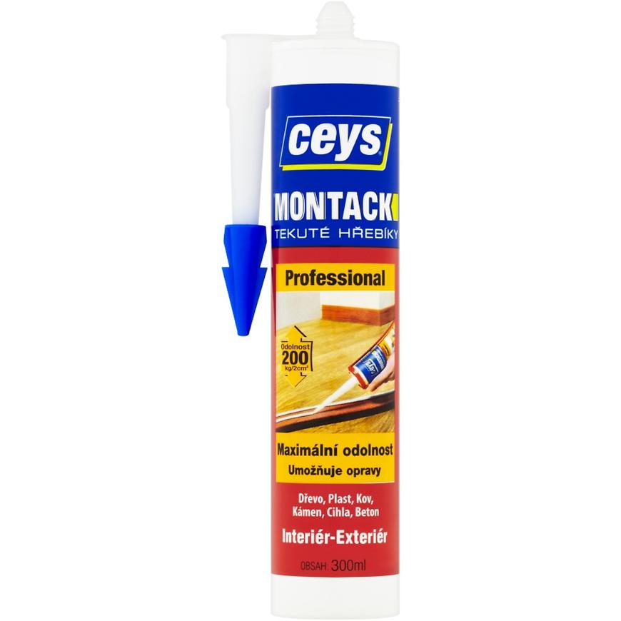 Montážní lepidlo Ceys Montack Professional tekuté hřebíky 300 ml