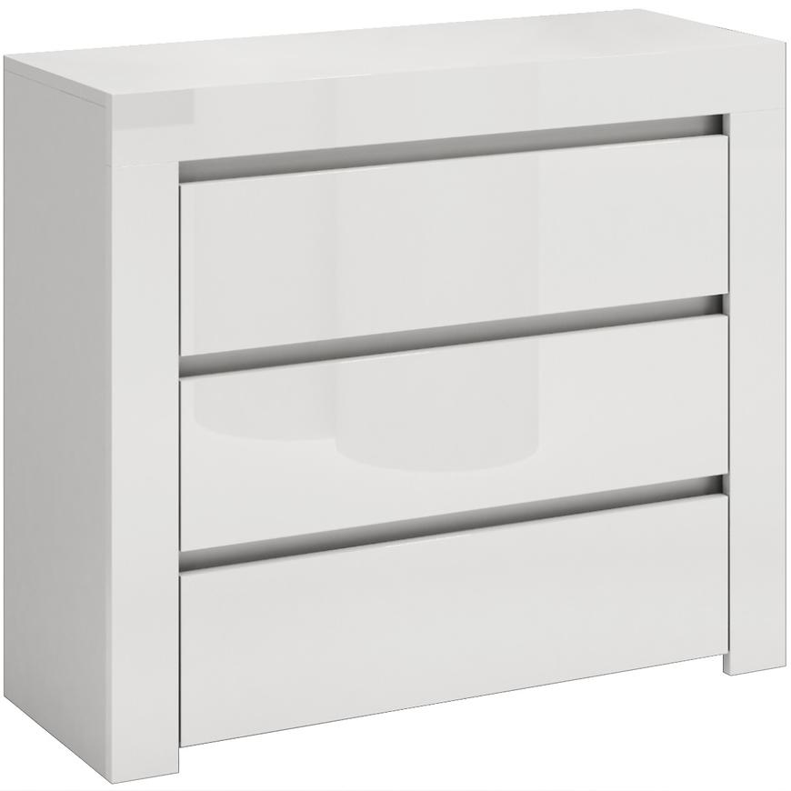 Komoda Deko D3 Bílý Lesk