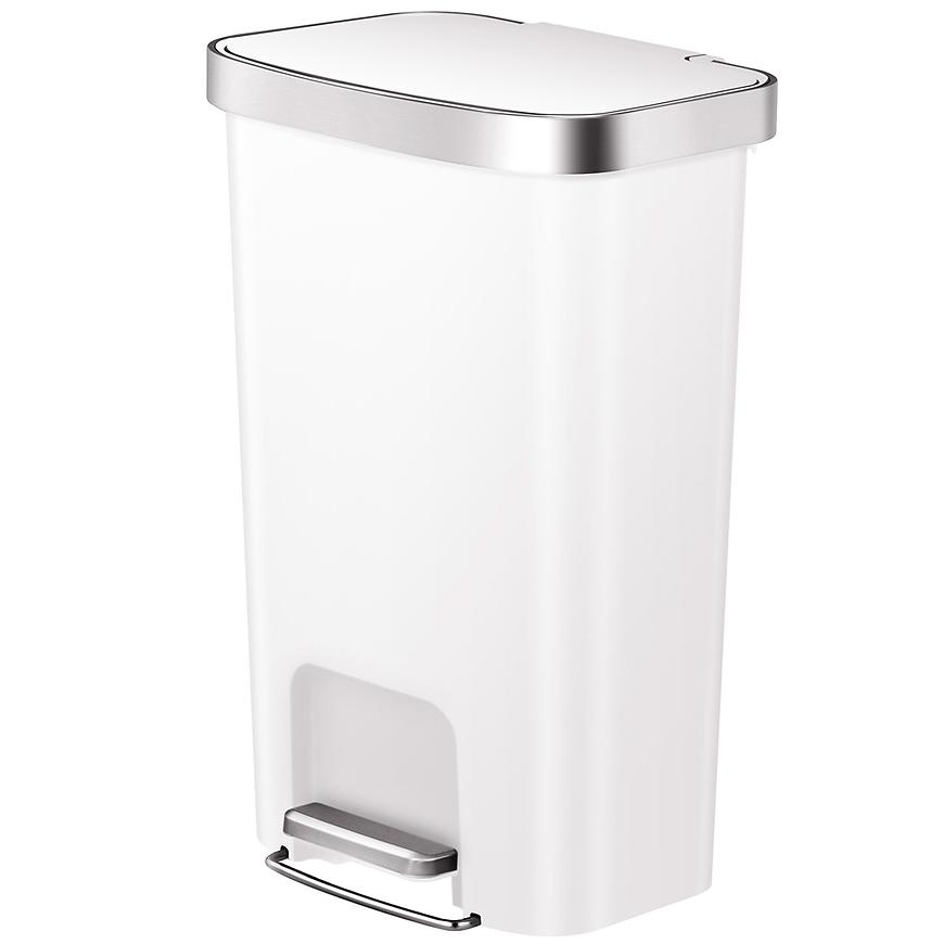 Odpadkový koš Eko Hana 25+25l bílý 625550