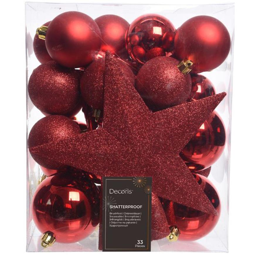 Set 33 ozdob na stromeček 023372