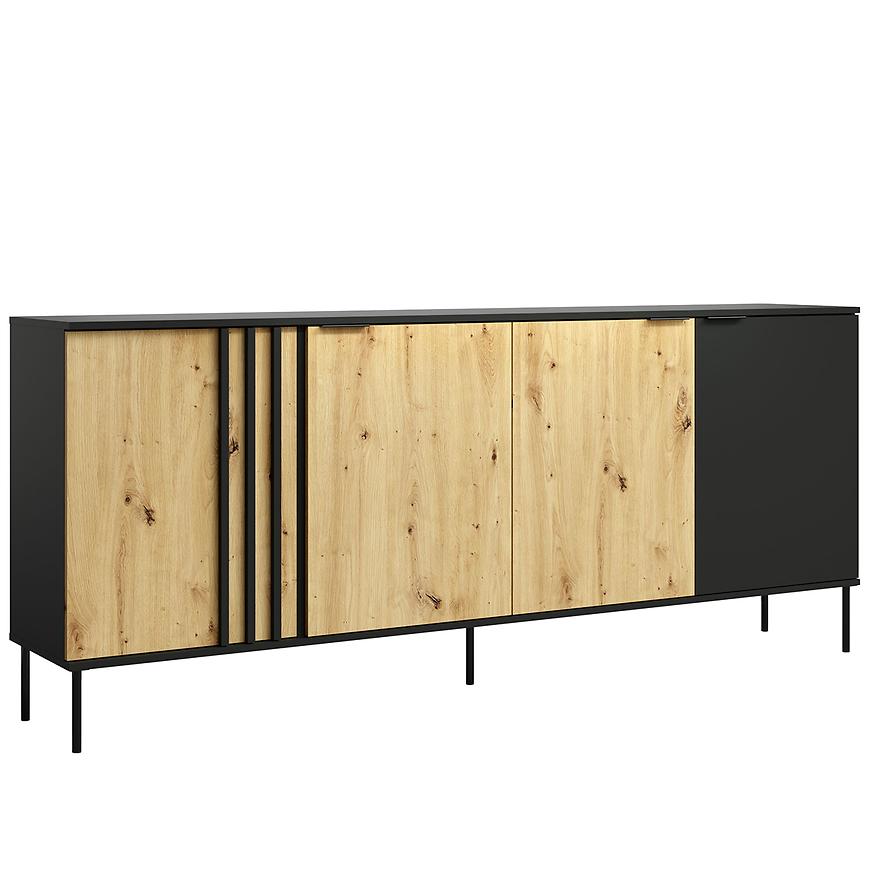 Komoda 4D RiminI 04 černá/artisan