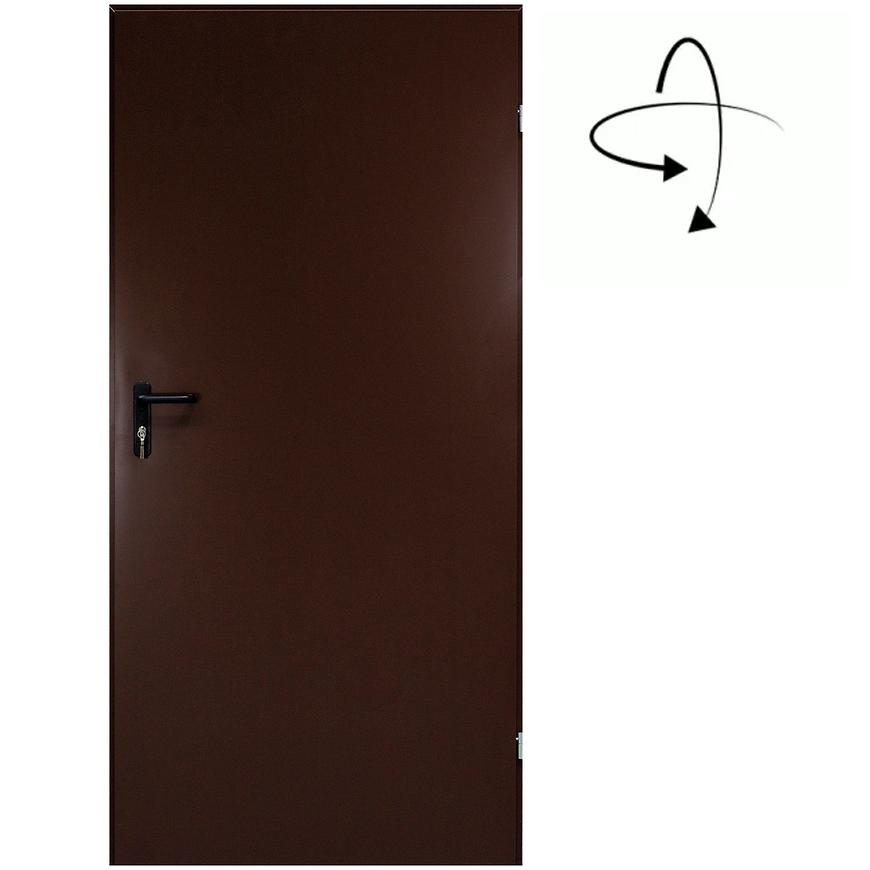 Technické dveře T43 70 hnědý