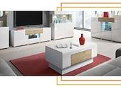 Bílý konferenční stolek - elegantní doplněk do obývacího pokoje