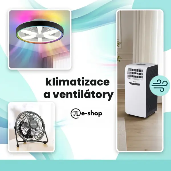 klimatizace  a ventilátory