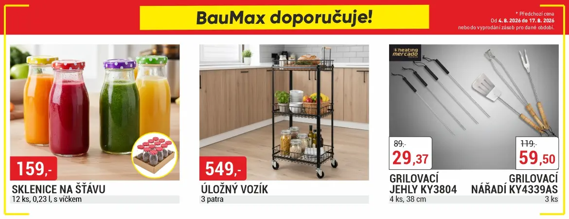 Baumax doporučuje! od 4.8 do 17.8.2026