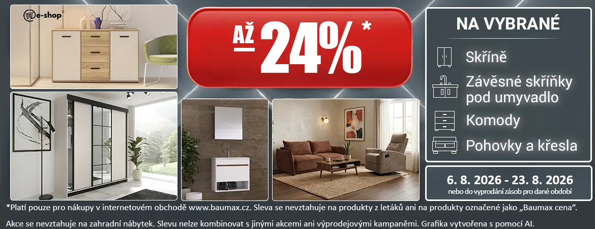 nábytek srpen 2026