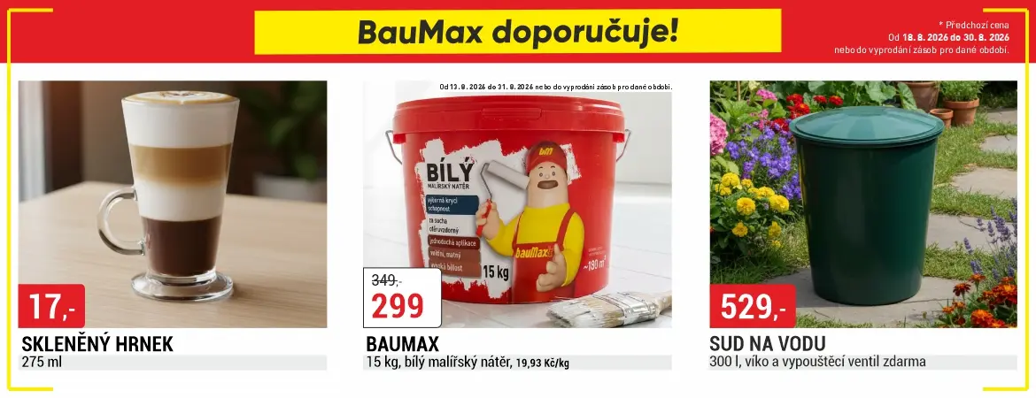 Baumax doporučuje! od 18.8 do 30.8.2026