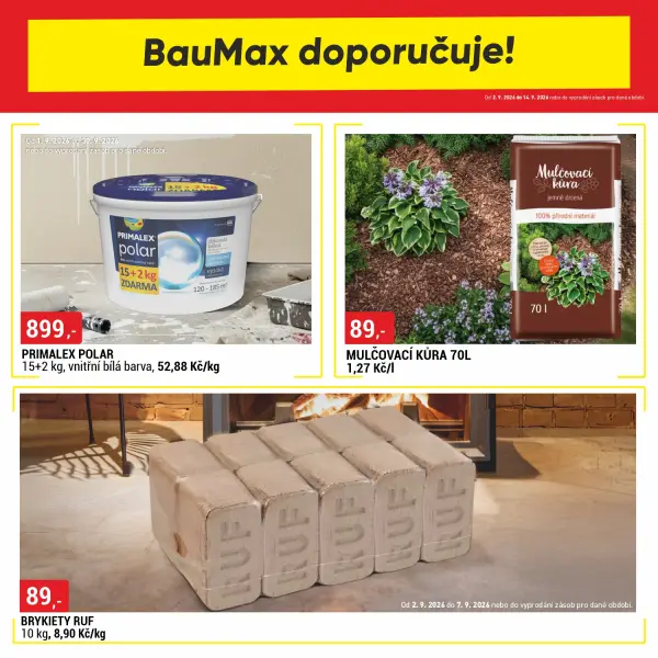 Baumax doporučuje! od 2.9 do 14.9.2026