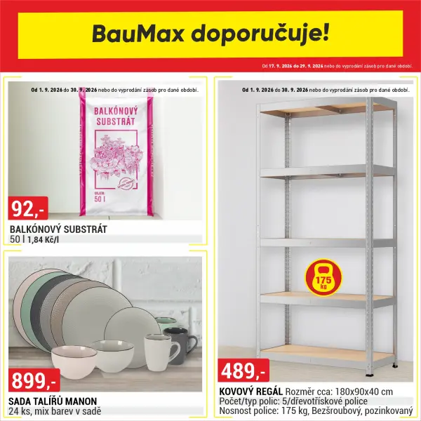 Baumax doporučuje! od 17.9 do 29.9.2026