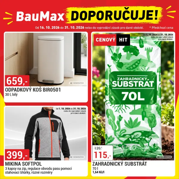 Baumax doporučuje! od 16.10 do 31.10.2026