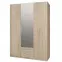 Šatní skříň Cadixo 150cm 2d2s1l Cdxs83s-D30 Dub Sonoma/Zrcadlo,4