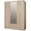 Šatní skříň Cadixo 150cm 2d2s1l Cdxs83s-D30 Dub Sonoma/Zrcadlo,5