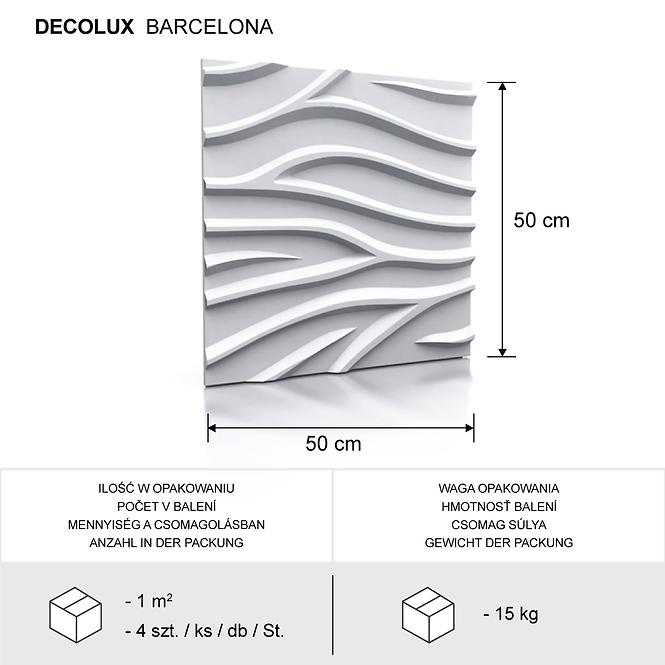 3D obkladový panel Barcelona 50x50 cm