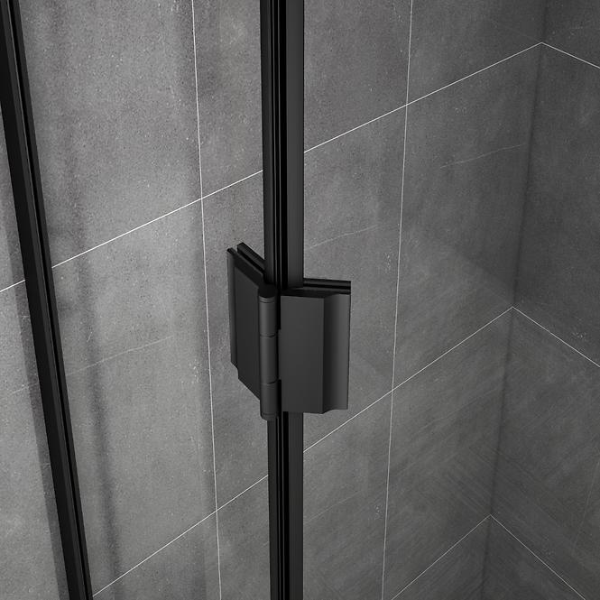 Sprchový kout pětiúhelník Verdi black 90/90/185 čiré sk,5