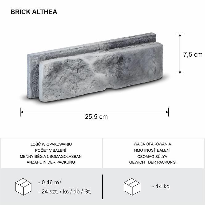 Kámen Betonový Brick Althea Gray Bal=0,46M2