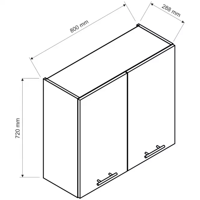 Kuchyňská skříňka Clara W80 grafitově šedá/dub artisan,2