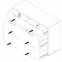 Komoda Starlet White 120cm Bílý,3