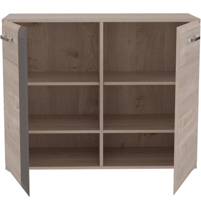 Komoda Locarno 90cm Dub Nealson/Šedá,2