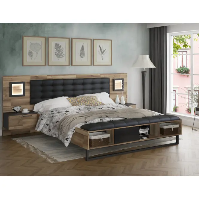Šatní skříň Jakobina 220cm Dub/Černá