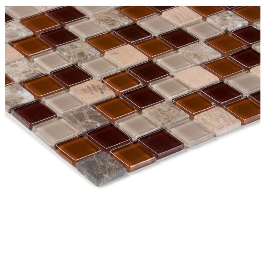 Levně Mozaika galicia marron/yellowstone/glass br mix 70442 30x30x0,4