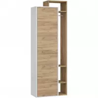 Šatní skříň Rio 72cm Dub Craft Bílý/Zlatý