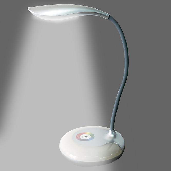 Stolní lampa LED H1848 5W Stribro LB1