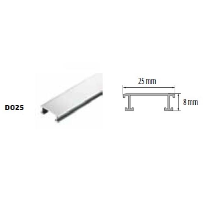 Lišta Inox Decor C-0 25 mm/250 cm