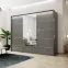 Šatní skříň Marsylia 250cm Grafit,4