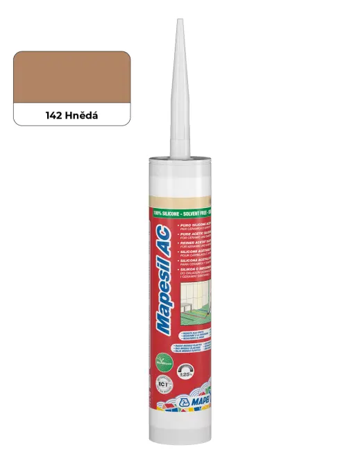 Sanitární silikon Mapei Mapesil 310 ml AC 142 hnědá
