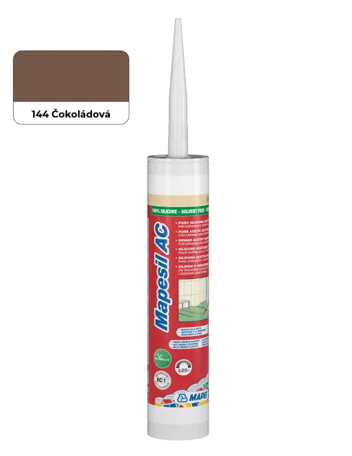 Sanitární silikon Mapei Mapesil 310 ml AC 144 čokoládová