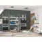 Regál Rack 60cm 1D Bílá/Černá,5