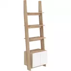 Regál Rack 60cm 1D Dub Sonoma/Bílá