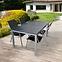 Zahradní souprava stůl POLYWOOD + 4 židle černá,4