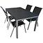 Zahradní souprava stůl POLYWOOD + 4 židle černá,5