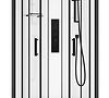 Sprchový box s hydromasáží Atlantic 90x90x220 čierny