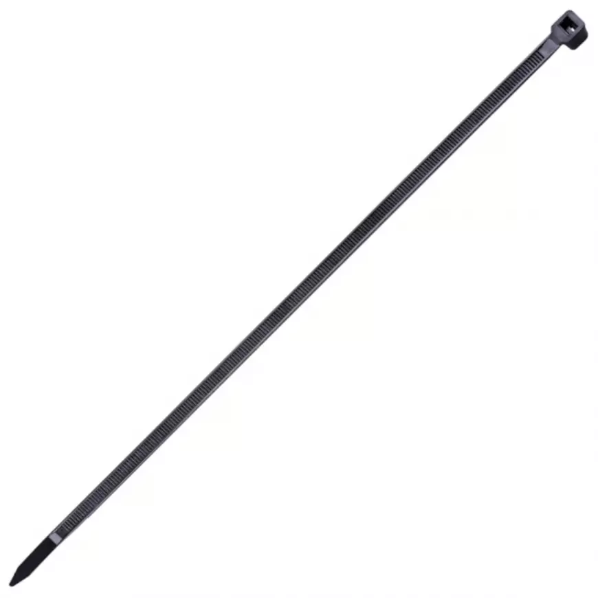 Vázací pásky 4.8 x 200 mm černé, nylon, 100 ks.