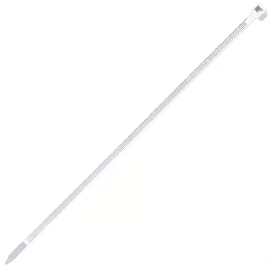 Vázací pásky 2.5 x 100 mm bílé, nylon, 100 ks.