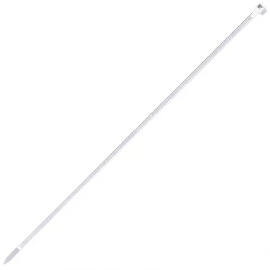 Vázací pásky 3.6 x 200 mm bílé, nylon, 100 ks.