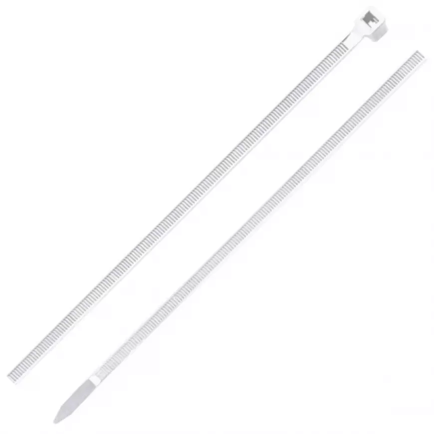 Vázací pásky 7.2 x 500 mm bílé, nylon, 25 ks.