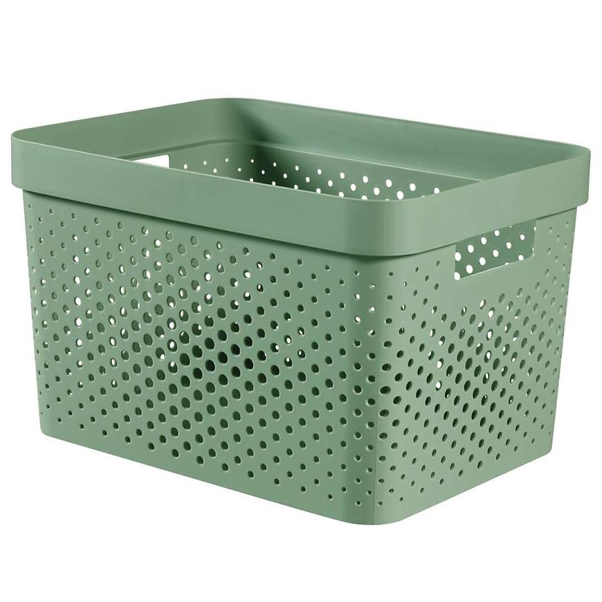 Levně Box děrovaný Infinity recycled 245855 zelená 17l