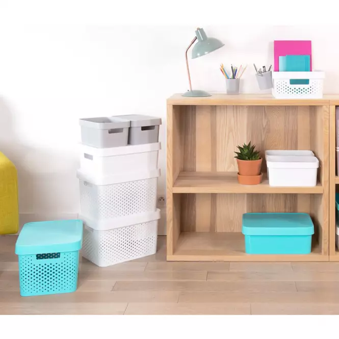 Box s víkem Infinity 17l 229245 bílý,2