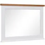Zrcadlo Galia 97cm Bílý/Dub Příroda