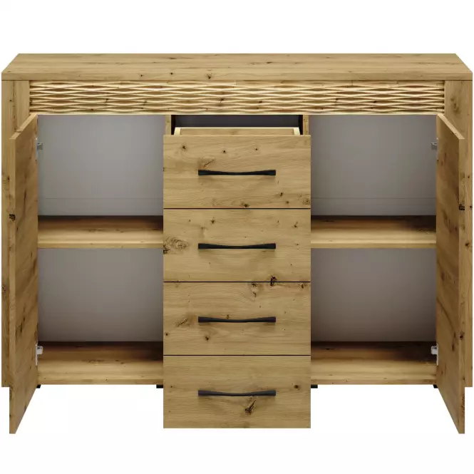 Komoda Artis 07 138cm Dub Artisan,4