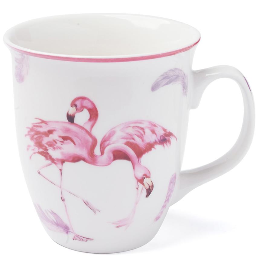 Levně Porcelánový hrníček Flamingo 550ml