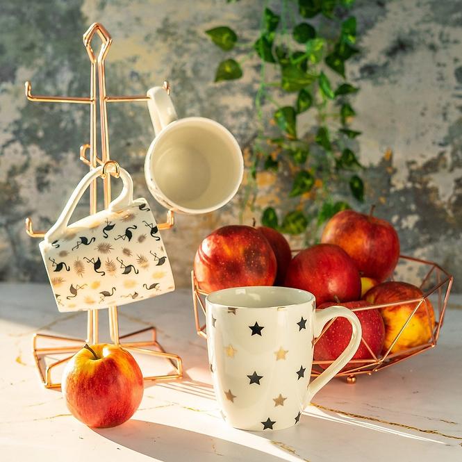 Keramický hrníček Gold 500ml Dots - gift box