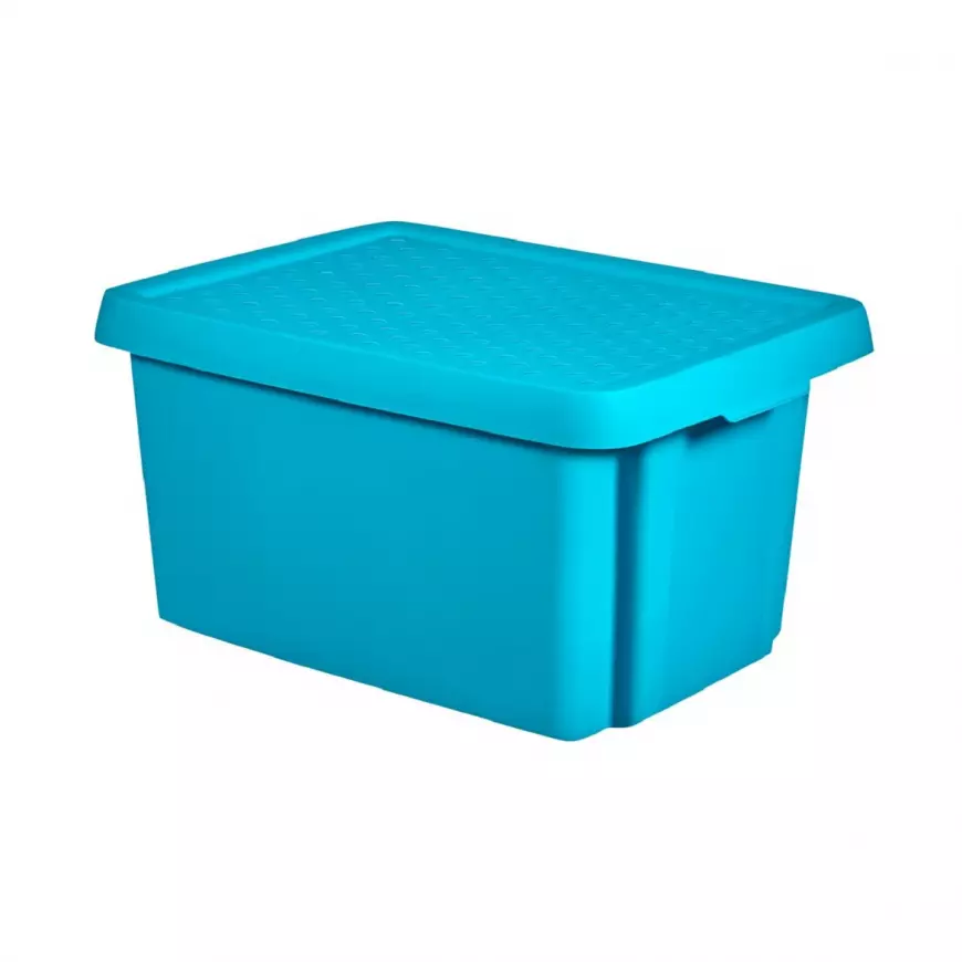 Box s víkem Essentials 16l modrý Curver