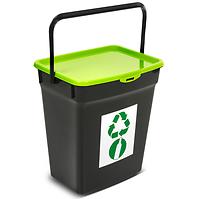 Koš pro třídění odpadu 10l zelený 50600431